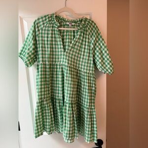 Green Gingham Dress